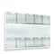 Azar Displays Ten Pocket Tri-Fold Wall Rack, Clear, Vertical, 24"W x 16"H, 2PK 252069 - alternate 1